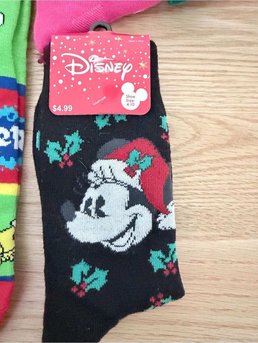 Assorted Women Socks and Slipper Socks - Pink, Green, Red, Black